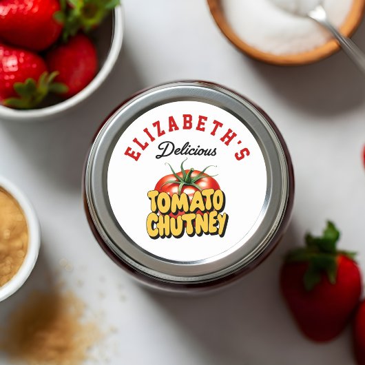 Sticker Rond Chutney de Tomate
