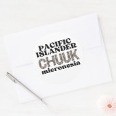 Sticker Rond Chuuk Chuukese Pacific Islander Micronésie (Enveloppe)
