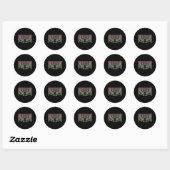 Sticker Rond Chuuk Yap Kosrae, Micronésien, Et Pohnpei (Feuille)