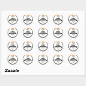 Sticker Rond Chypre (Feuille)