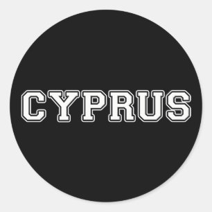 Sticker Rond Chypre