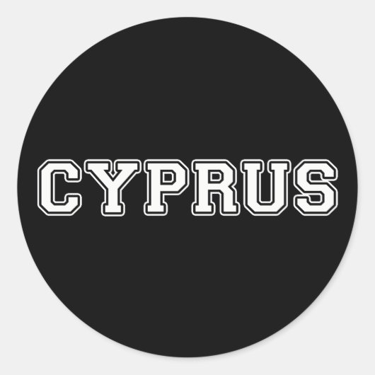 Sticker Rond Chypre (Devant)