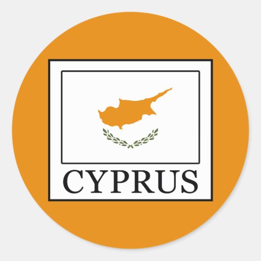 Sticker Rond Chypre (Devant)
