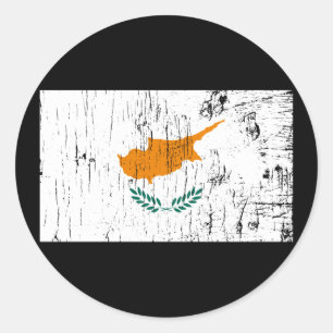 Sticker Rond Chypre vintage