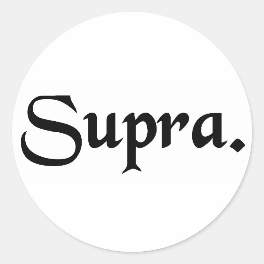 Sticker Rond Ci-dessus. (Devant)