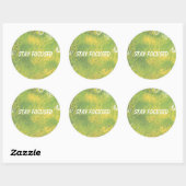 Sticker Rond Ciblé (Feuille)