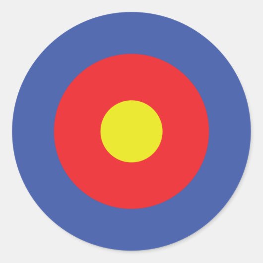 Sticker Rond cible arc et flèche - objectif (Devant)