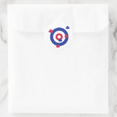 Sticker Rond Cible de bordage de champ (Sac)