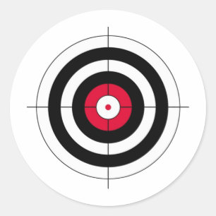 Sticker Rond Cible de boudine de réticules