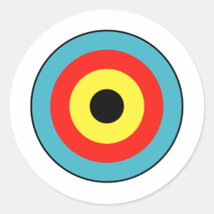 Sticker Rond Cible isolée d'Archery
