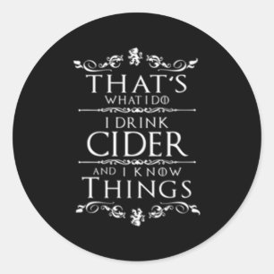 Sticker Rond Cider