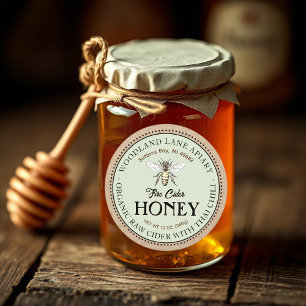 Sticker Rond Cidre de feu cru bio Honey chili thaïlandais Queen