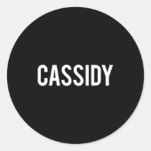 Sticker Rond Cidy - Cool New Funny Name Fan Gift Tee  (Devant)