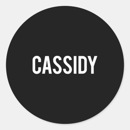 Sticker Rond Cidy - Cool New Funny Name Fan Gift Tee  (Devant)