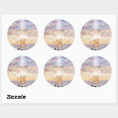 Sticker Rond Ciel (Feuille)
