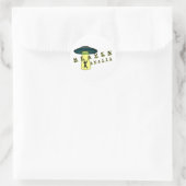 Sticker Rond Ciel Alien (Sac)