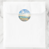 Sticker Rond Ciel bleu du matin (Sac)