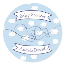 Ciel bleu et nuages Garçon bébé