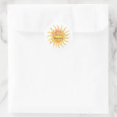 Sticker Rond Ciel Soleil Brille Clair (Sac)