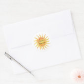 Sticker Rond Ciel Soleil Brille Clair (Enveloppe)