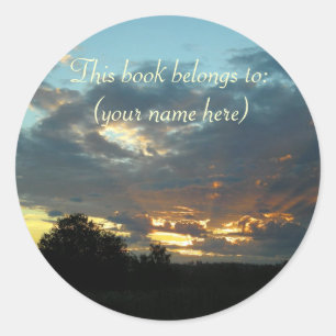 Sticker Rond Ciel sombre