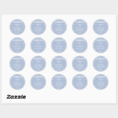 Sticker Rond Cielito Lindo Blue Papel Picado Baby Shower (Feuille)