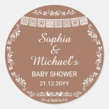Cielito Lindo Terracotta Papel Picado Baby Shower