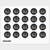 Sticker Rond Cigares et Bourbon (Feuille)