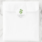 Sticker Rond Cilantro Memorial Funeral Seed Packet (Sac)