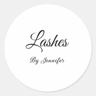 Sticker Rond cils extensions ajouter nom social adresse de médi