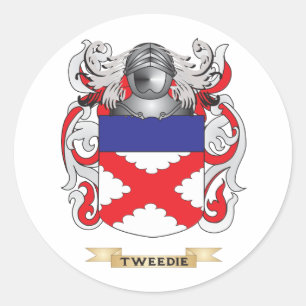 Sticker Rond Cimier de famille Tweedie (Armoiries)