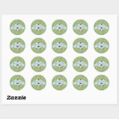 Sticker Rond Cimier de football (Feuille)