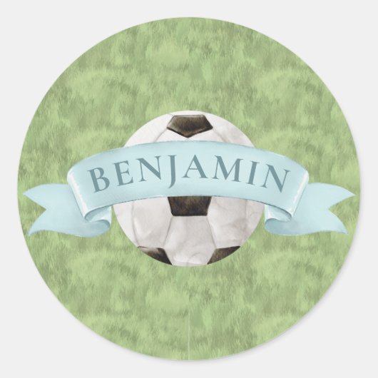 Sticker Rond Cimier de football (Devant)