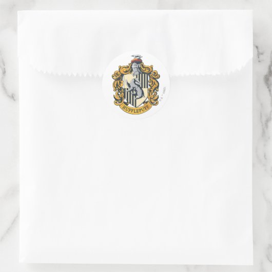 Sticker Rond Cimier de Hufflepuff (Sac)