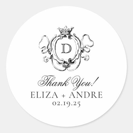 Sticker Rond Cimier officiel noir et blanc (Devant)