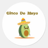 Sticker Rond Cinco De Mayo (Devant)