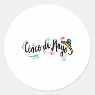Sticker Rond Cinco De Mayo