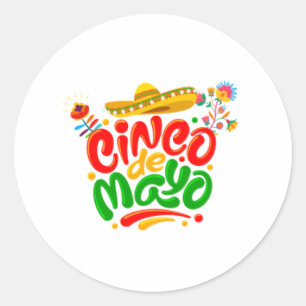 STICKER ROND CINCO DE MAYO 2023