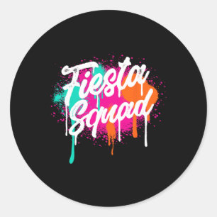 Sticker Rond Cinco De Mayo 2025 Fiesta Squad Fiesta Mexicaine C