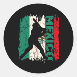 Sticker Rond Cinco De Mayo Bysebyll Mexique Chemise Drapeau Mex