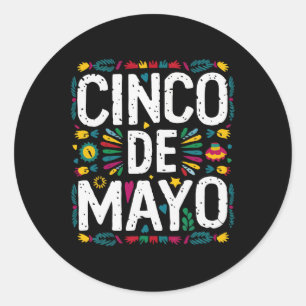 Sticker Rond Cinco De Mayo Fête Mexicaine 5 De Mayo 3