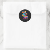 Sticker Rond Cinco de mayo funny ideas hit that pinata men wome (Sac)
