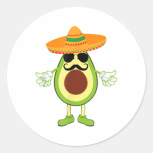 Sticker Rond Cinco De Mayo Party Teny Cinco De Mayo Mustac