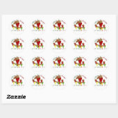 Sticker Rond Cinco De Mayo Peppers Dansants (Feuille)