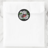 Sticker Rond Cinnabar moth (Sac)