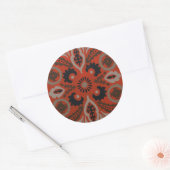 Sticker Rond Cinnabar Suzani II (Enveloppe)