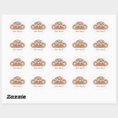 Sticker Rond Cinnamon Bun (Feuille)