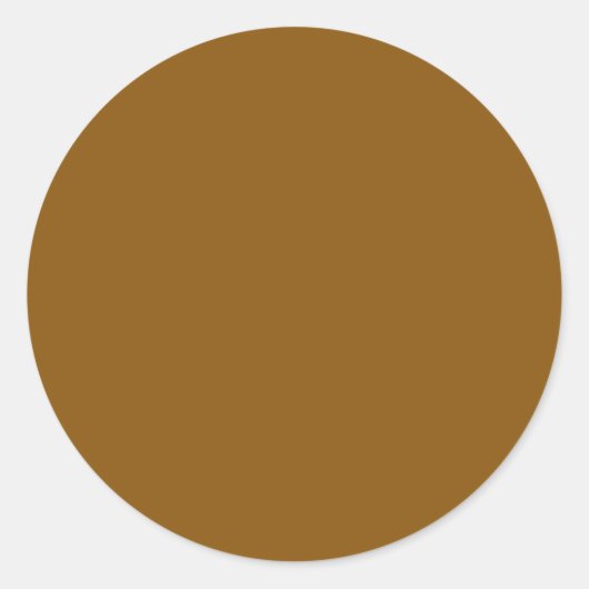Sticker Rond CINNAMON CAFÉ (couleur solide) (Devant)