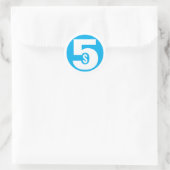 Sticker Rond Cinq Dollars (Sac)