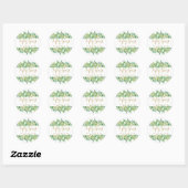 Sticker Rond Cinquante ans de mariage or Script Anniversaire de (Feuille)